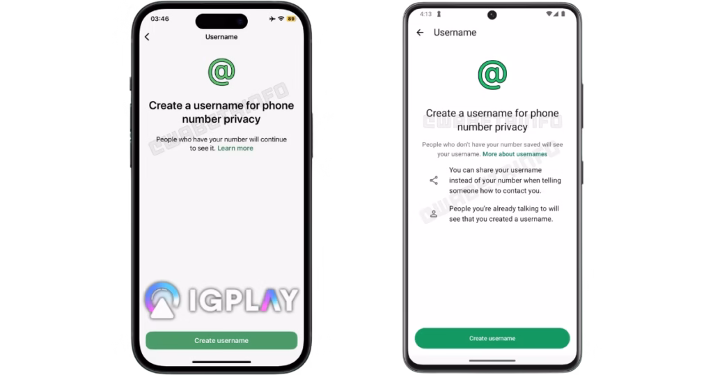 iNFO IGPLAY WA USERNAME