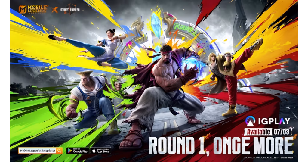 Empat Hero MLBB x Legenda Street Fighter 6
